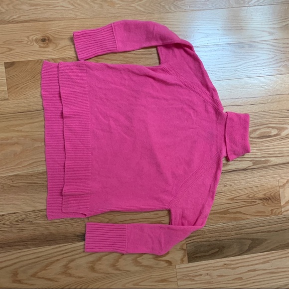Jcrew bright pink turtleneck - Picture 2 of 3